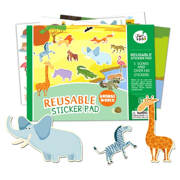 Re-Usable Sticker Pad Set - Animal World - Image 2